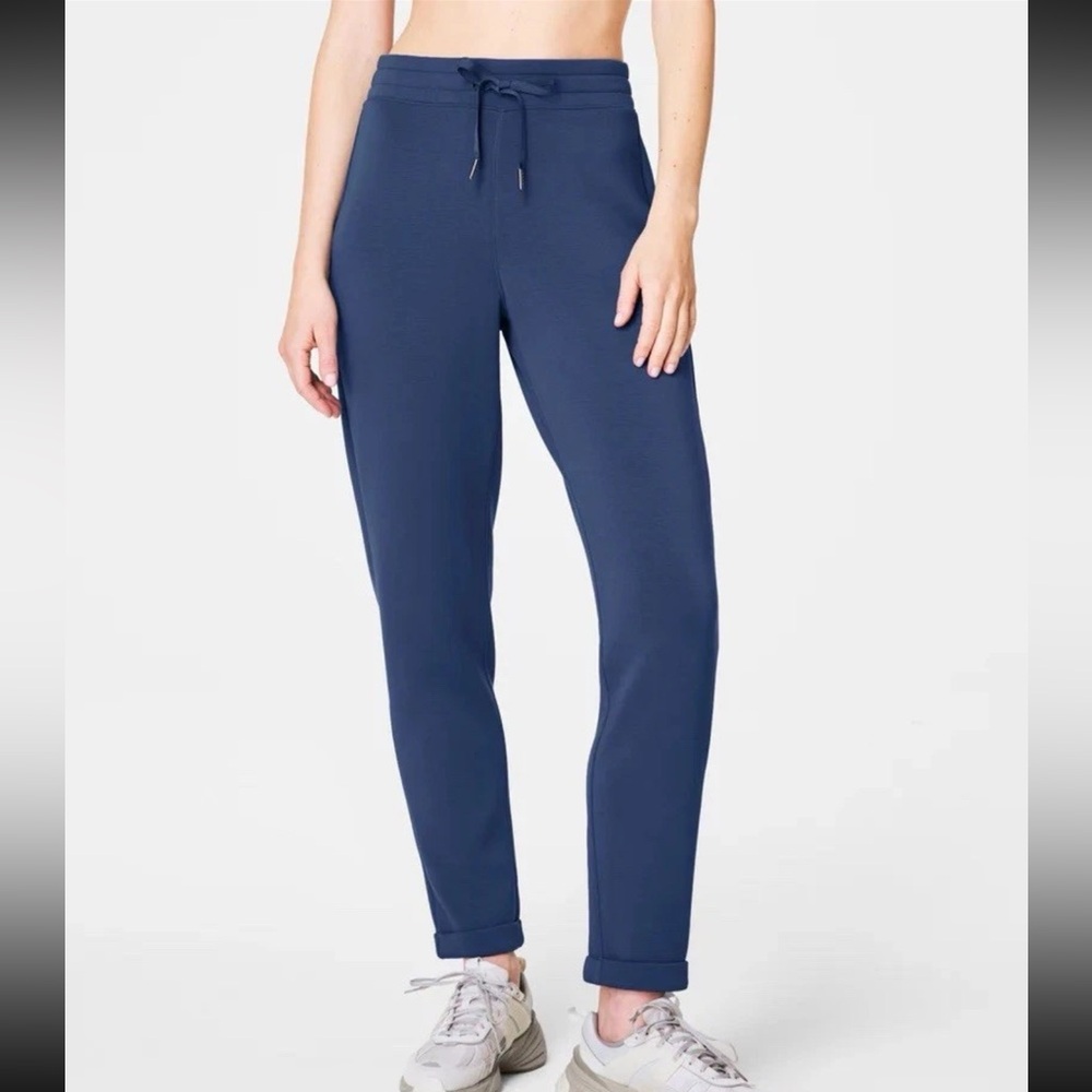NWT Spanx Air Essentials Tapered Pants In Faded Indigo Size XL
